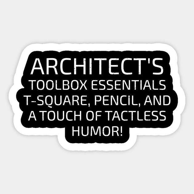 Architect's Toolbox Essentials Sticker by trendynoize